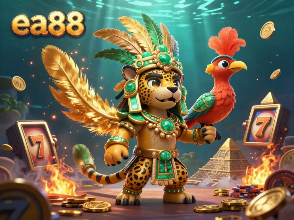 Engage with EA88's vibrant casino experience featuring dynamic characters and gaming elements.